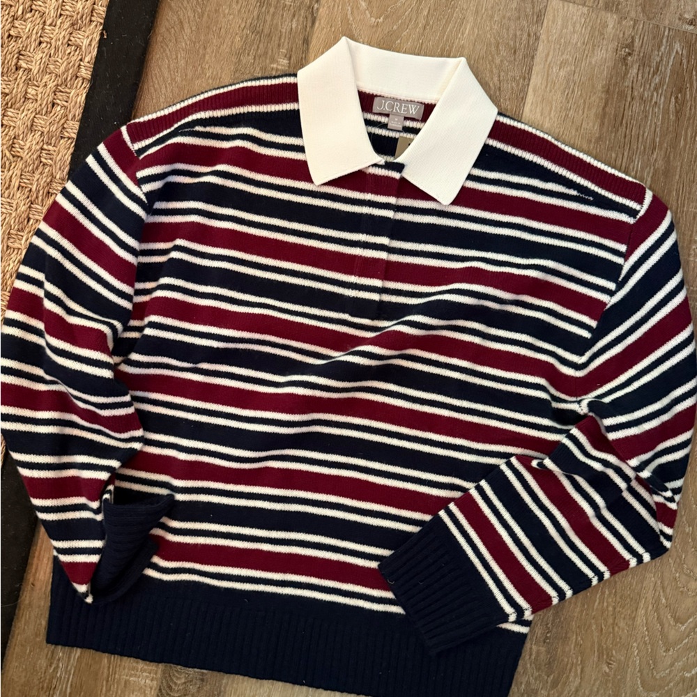 J. Crew Striped Sweater - Red, White, and Blue